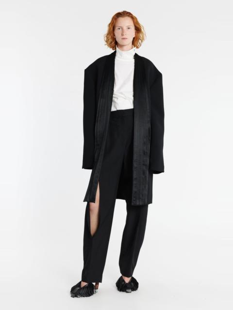 A.W.A.K.E. MODE CUMMERBUND COLLAR TUXEDO JACKET BLACK