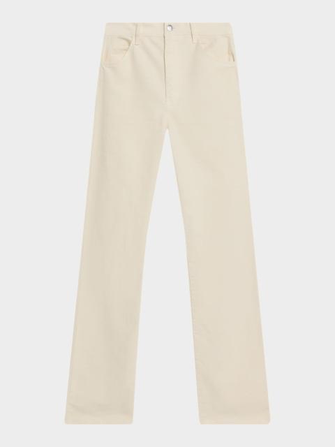 NILI LOTAN Corduroy Straight-Leg Pants