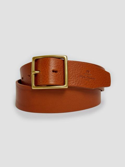 Nigel Cabourn Window Buckle Belt In Tan Leather