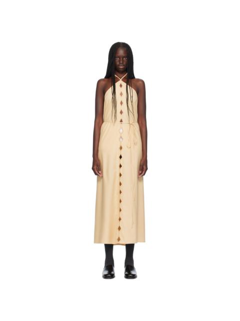 トップス Baserange clavo dress XS Clavo Dress in Blue Black | Ecovero satin | en | Baserange