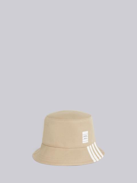 Camel Cotton Suiting Engineered 4-Bar Bucket Hat