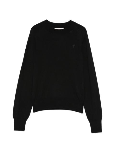 AMI Paris crewneck detail jumper