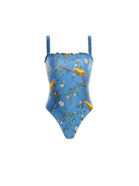 Agua by Agua Bendita Limón Canarios Blue One Piece