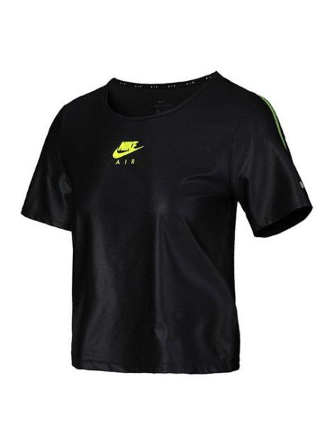 Nike (WMNS) Nike Air Dri-FIT Quick Dry Running Tops Short Sleeve 'Black' CU3059-010