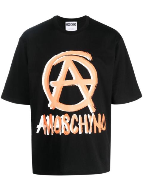 Moschino graphic-print organic-cotton T-shirt