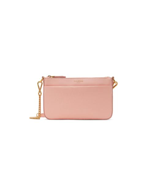 Balmain Pink 1945 Soft Zipped Mini Bag