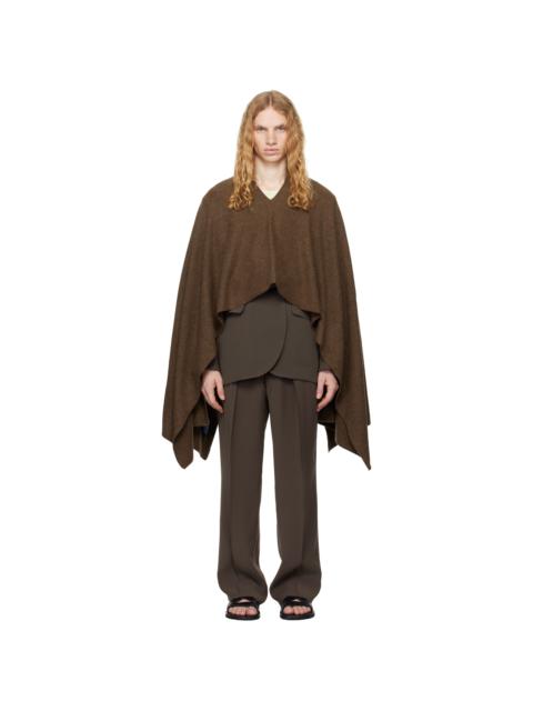 RAINMAKER KYOTO Brown Stole Poncho