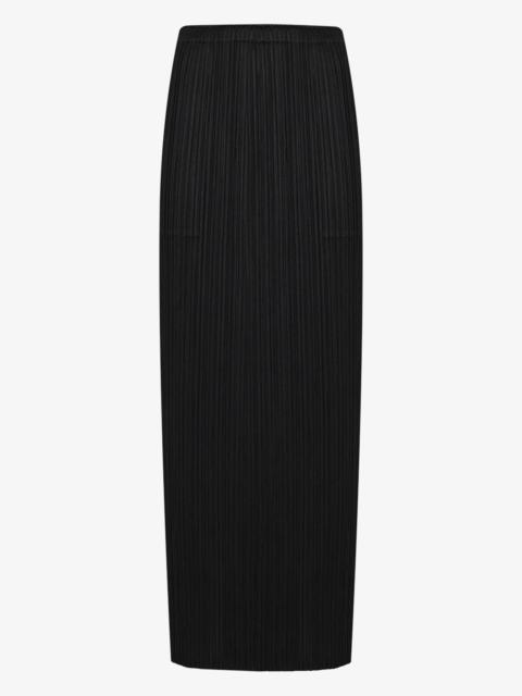 Pleats Please Issey Miyake black Basics plissé midi skirt