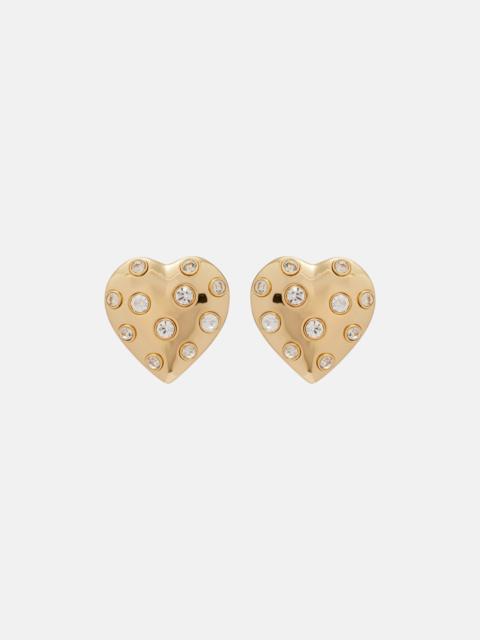 self-portrait Crystal-embellished earrings