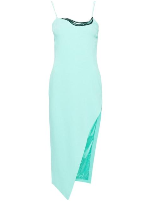 David Koma appliquÃ©-detail crepe midi dress