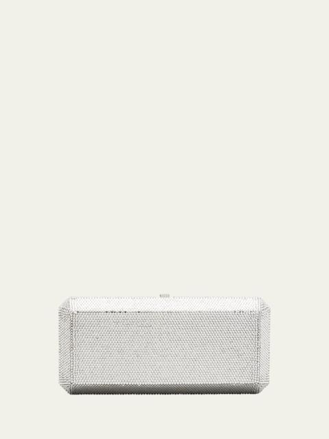 JUDITH LEIBER Slim Rectangle Fullbead Clutch Bag