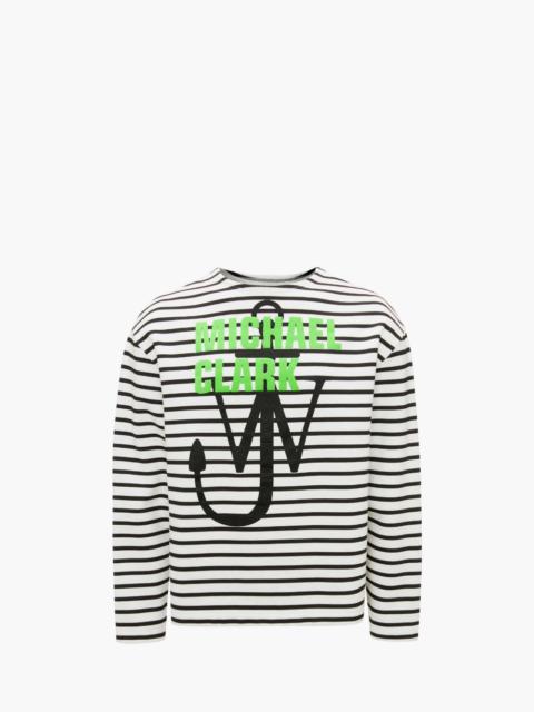 MICHAEL CLARK PRINTED SWEATSHIRT WITH ANCHOR LOGO