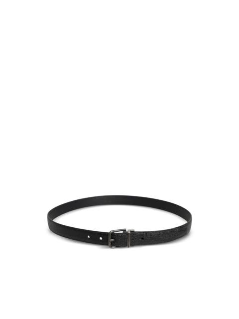 Dolce & Gabbana pebbled leather belt