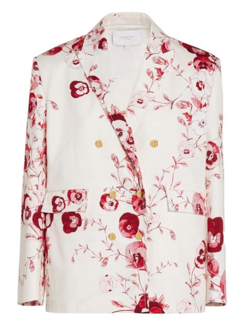 GIAMBATTISTA VALLI floral double-breasted jacket