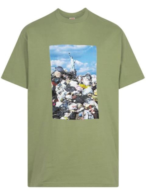Trash photograph-print T-shirt