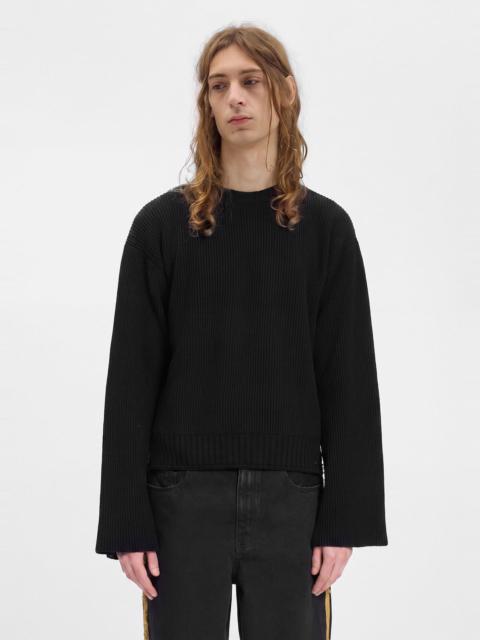 Ann Demeulemeester Verald English Rib Crew Neck Sweater