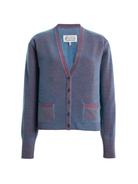 Maison Margiela Wool Cardigan blue