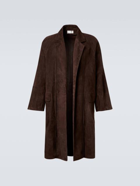 The Row Hanto suede coat