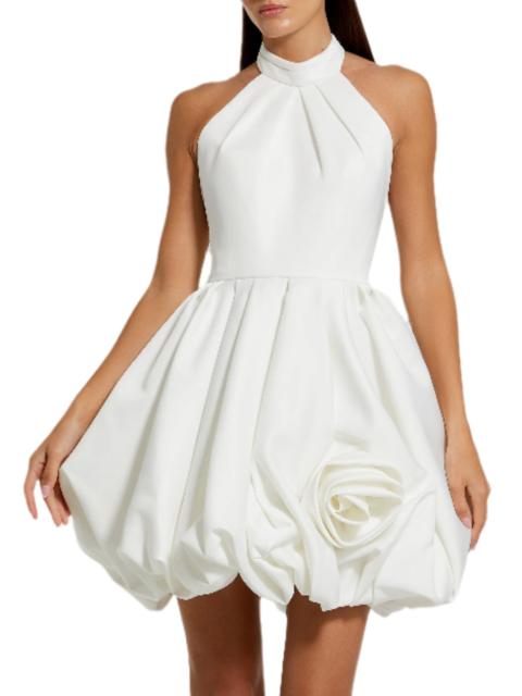 MAC DUGGAL Women's Ieena Satin Bubble-Hem Minidress - Ivory