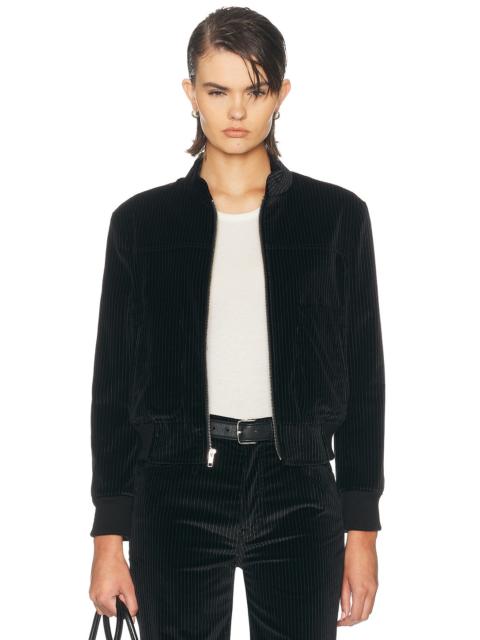 R13 Shrunken Jacket with Stand Collar