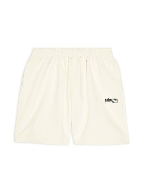 BALENCIAGA political campaign sweat shorts