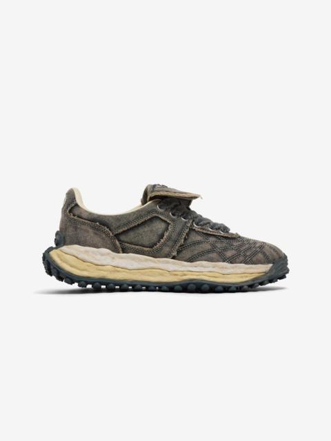 Maison MIHARAYASUHIRO SCOTT BLEACHED CANVAS LOW-TOP SNEAKERS (GRAY)