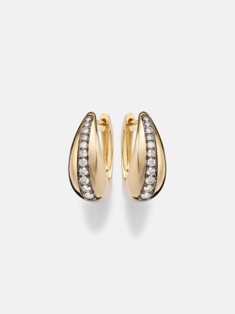 STONE AND STRAND The Night Call 10kt gold earrings with diamonds
