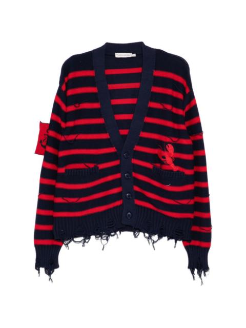 Joshua Sanders striped lobster cardigan
