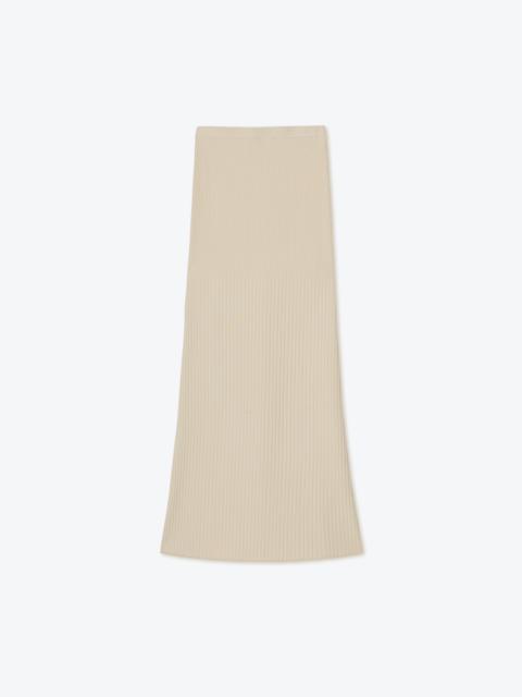 Nanushka MALDI - Ribbed A-line skirt - Creme