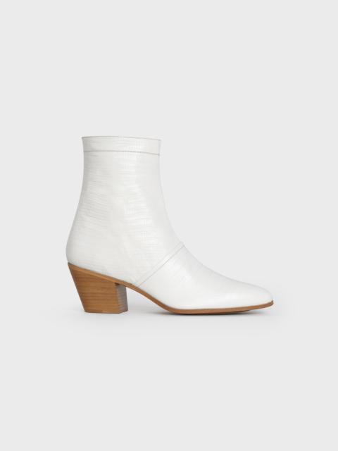 CELINE CUBAINE ANKLE BOOT  IN  LIZARD STAMPED CALFSKIN