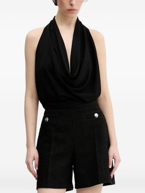 HUGO cowl-neck sleeveless top