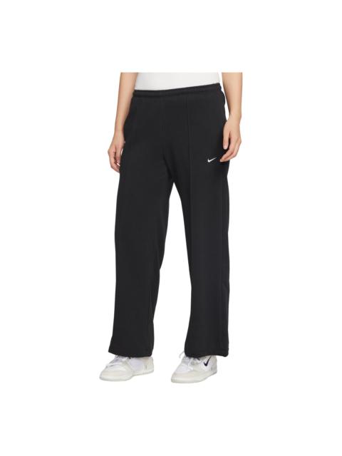 Nike (WMNS) Nike Sportswear French Terry Mid-Rise Pants Asia Sizing 'Black' II3979-010