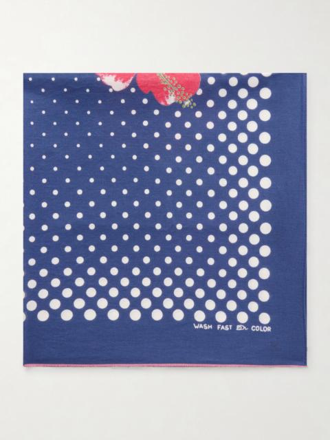 Kapital Fastcolor Selvedge Cotton Scarf Navy