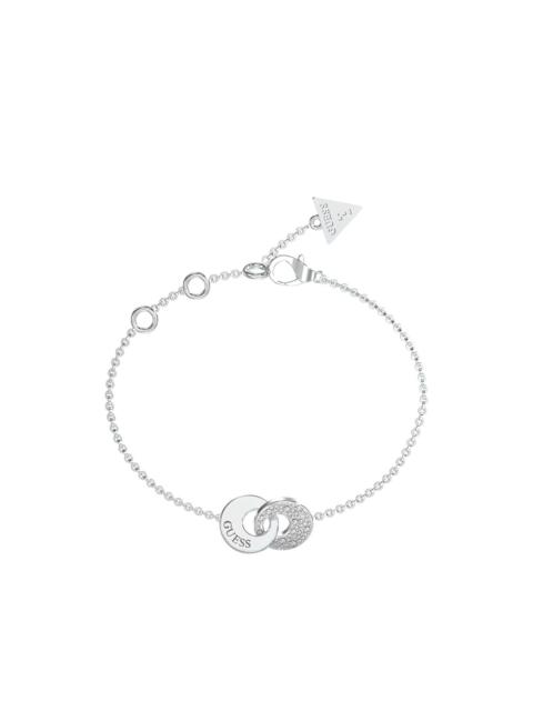 GUESS USA pavé-set interlocking-link bracelet