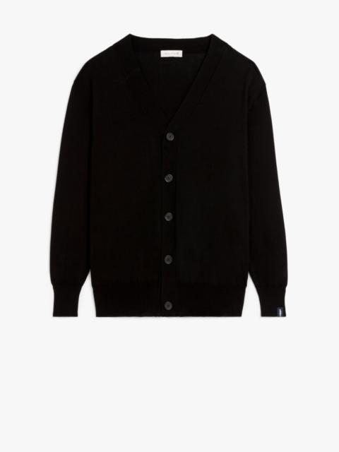 BLACK COTTON CARDIGAN