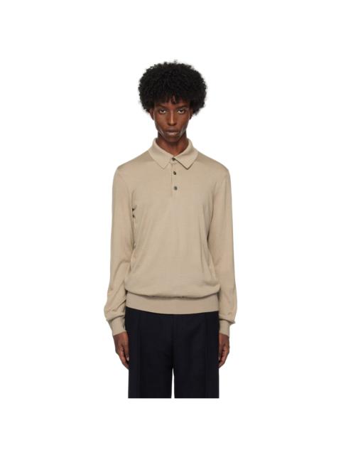 ZEGNA Taupe Casheta Polo