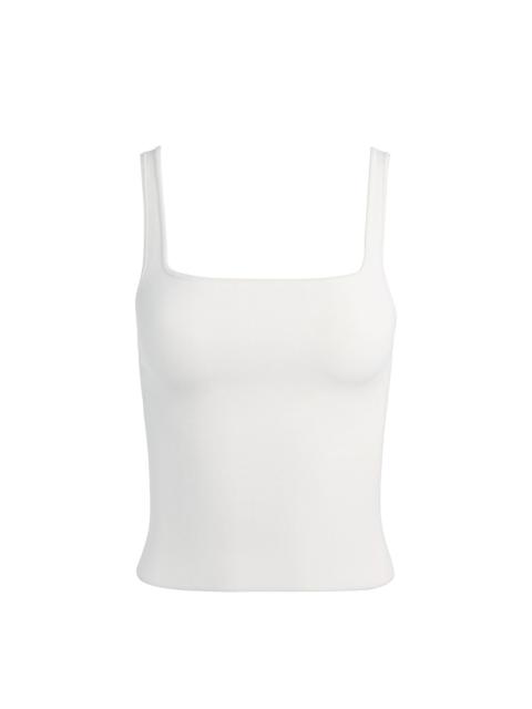 Alice + Olivia DEVIN SIDE PANEL TANK - SOFT WHITE