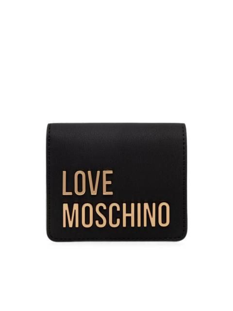 Moschino logo-plaque bifold wallet