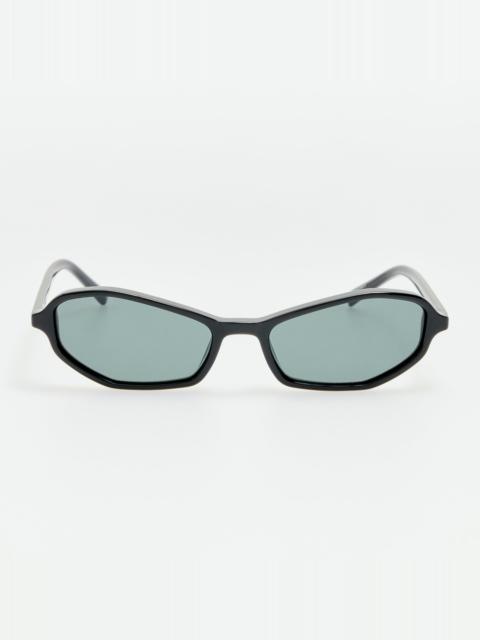 LINDA FARROW Pina Sunglasses in Black