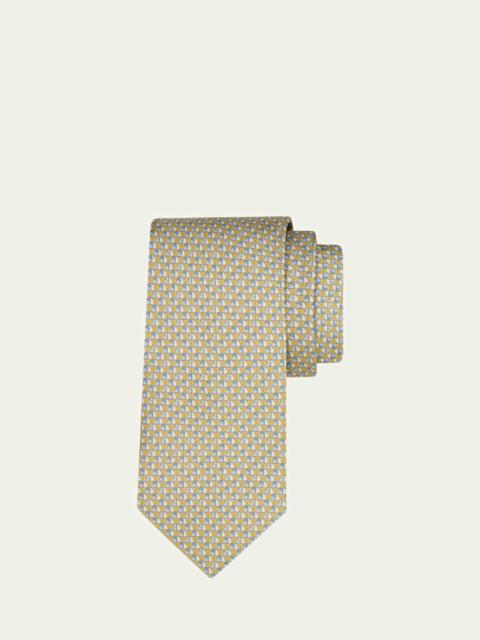 FERRAGAMO Men's Geometric Sailboat-Print Tie