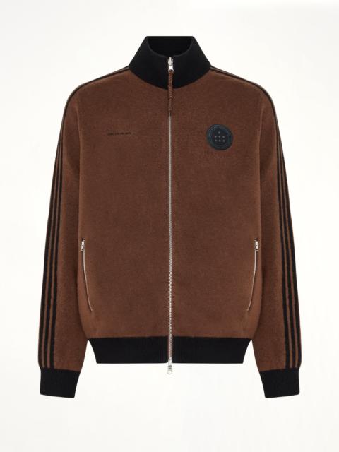 Song for the Mute Adidas x SFTM Knit Jacket in Preloved Brown