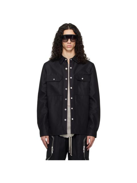 Rick Owens Black Temple Outer Shirt