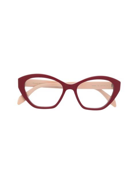 Alexander McQueen cat-eye frame glasses