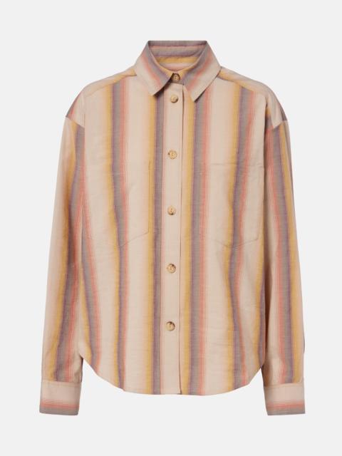 Isabel Marant Mahvane striped cotton shirt