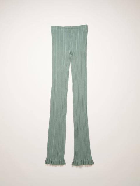 Acne Studios Ribbed trousers dusty green