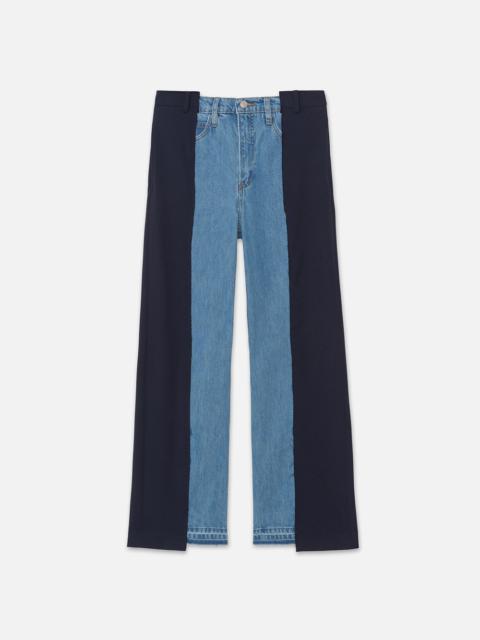 FRAME Le Mix Trouser in Navy Meadow