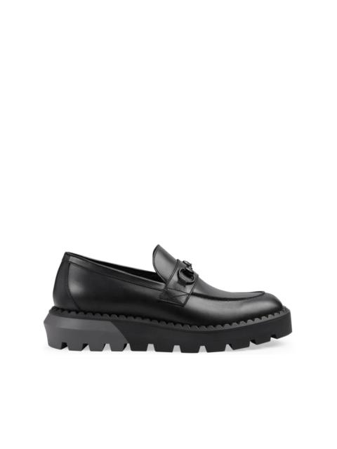 GUCCI Horsetbit-embellished chunky loafers