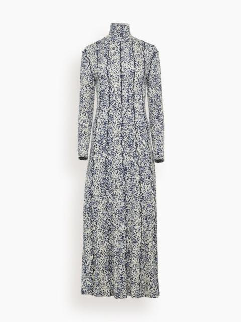 Proenza Schouler Mabel Dress in Cheetah Jersey Cream Multi