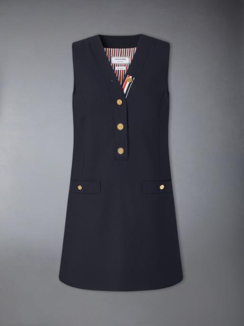 Thom Browne HOPSACK SUITING CARDIGAN DRESS