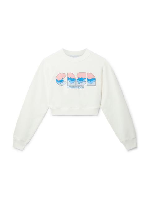 CASABLANCA Casa Clouds Cropped Sweatshirt